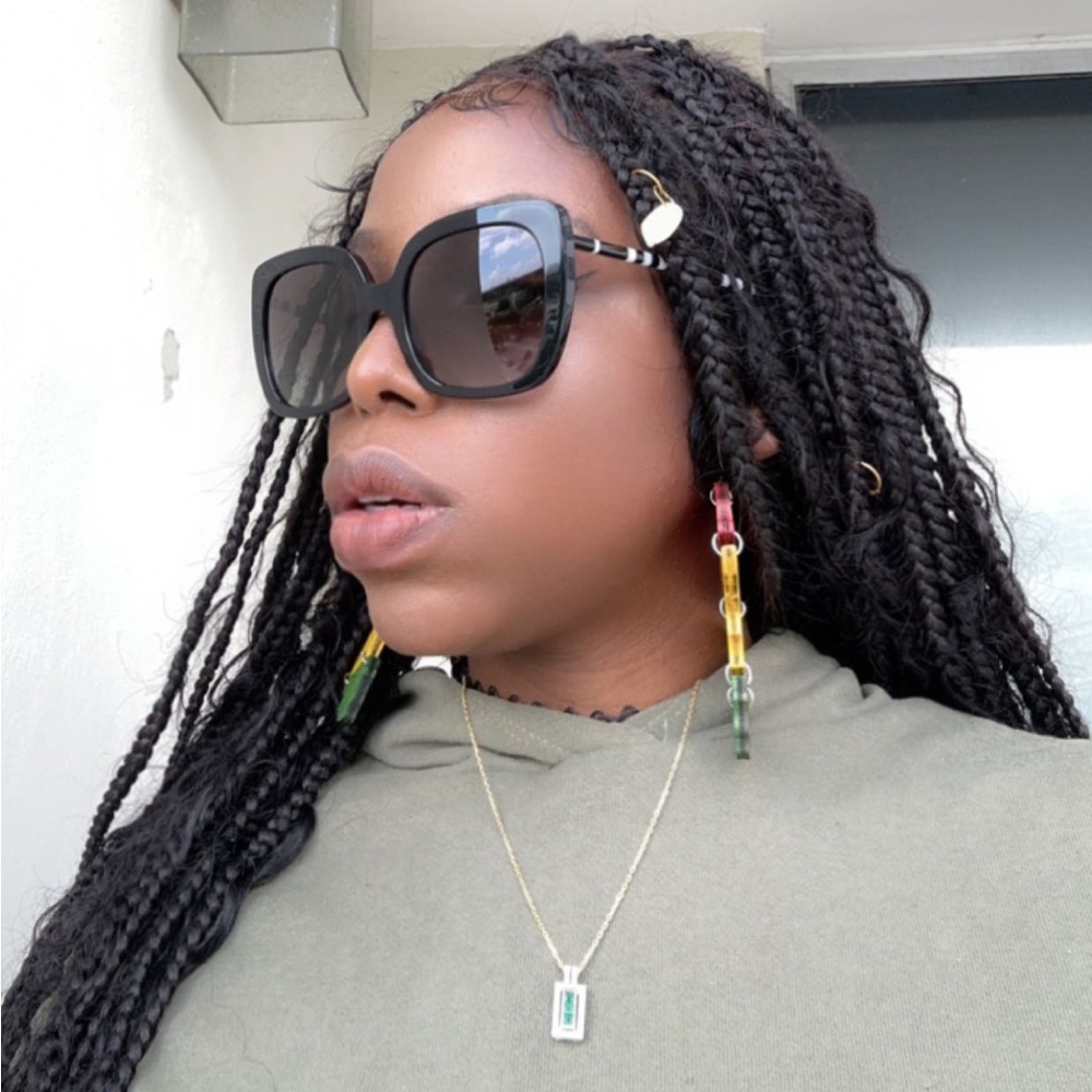 BURBERRY BE4323 CAROLL Square Oversized Sunglasses